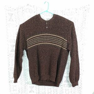Brown Dockers Pullover Knit Sweater Big &